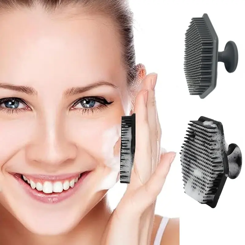 1ilicone Facial Cleaning Brush Scrubber Silicone Miniature Face Deep Clean Shave Massage Face Scrub Brush Face Cleaner For Men Facial Cleansing Brush Facial Cleanser Brush Facial Cleansing Tool