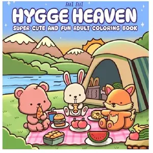 Hygge Heaven - Super Cute and Fun Adult Coloring Book Featuring Adorable Animal Characters Engaging in Stress Relief and Relaxation Activities mexican