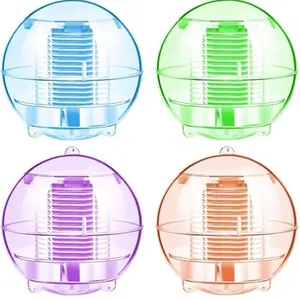 4 PCs Solar Floating Ball Lights Waterproof Solar Ball Lights Disco Pool Wireless LED Ball Lights Color Changing Ball Lamps for Garden Swimming Pool Fountain Tub Party Home Decor