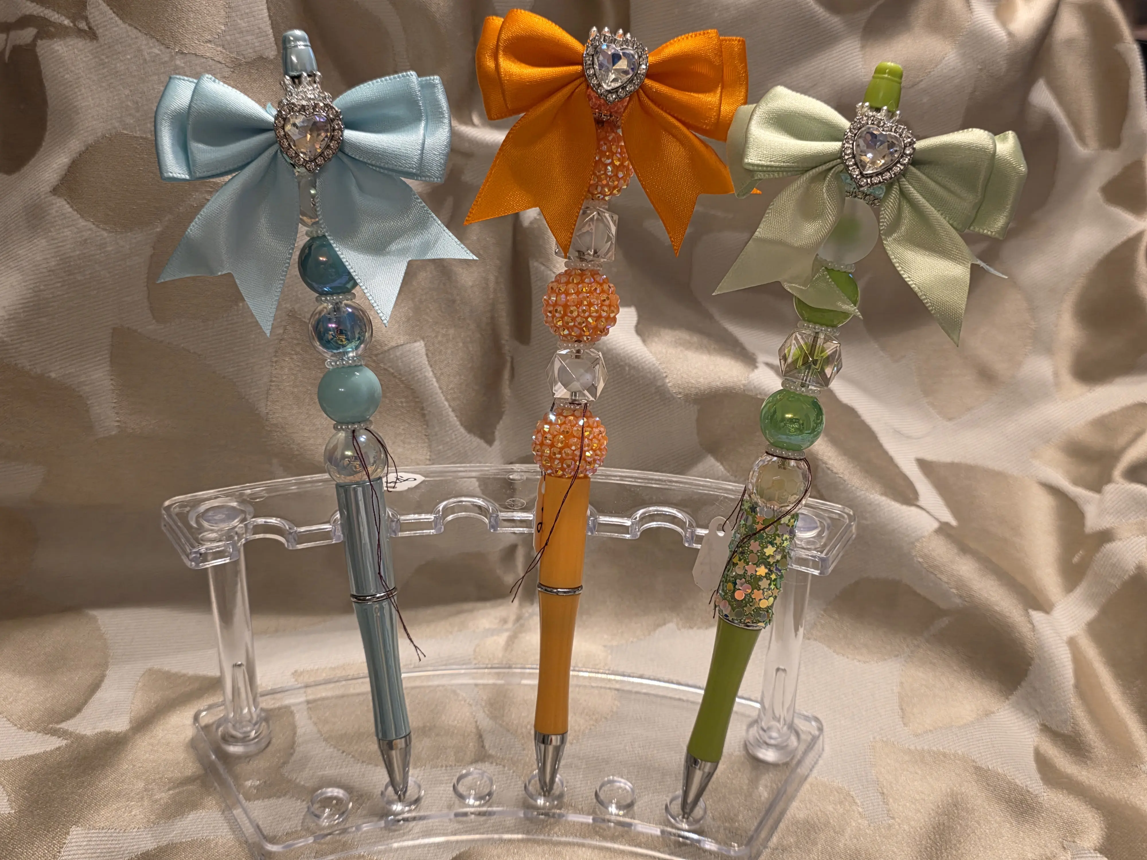 Fancy Beaded Pens, Beaded Pens & Refills - Unique Look, Enhanced Visual Appeal Office Writing Tool for Daily Use