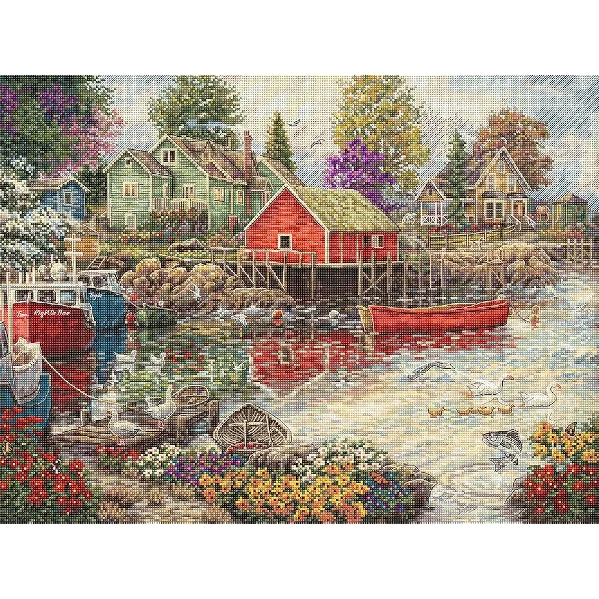 Quiet Cove - Cross Stitch Kit by Letistitch