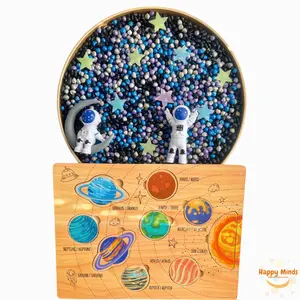 Space Sensory Bin (4 cups), Planets, Astronauts and more!