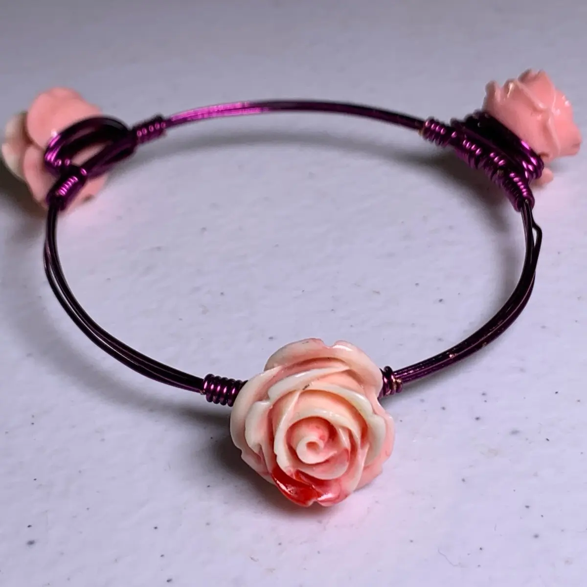 Pink Rose Bangle for Women - Elegant and Stylish