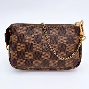 Pre-owned Louis Vuitton canvas Mini Bags Damier Ebene Mini Pochette