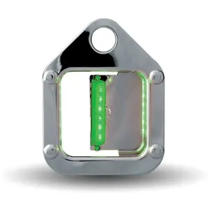 DOOR HANDLE COVER WITH GREEN LED LIGHT (PASSENGER) 4 RIVET 2005 & OLDER KENWORTH
