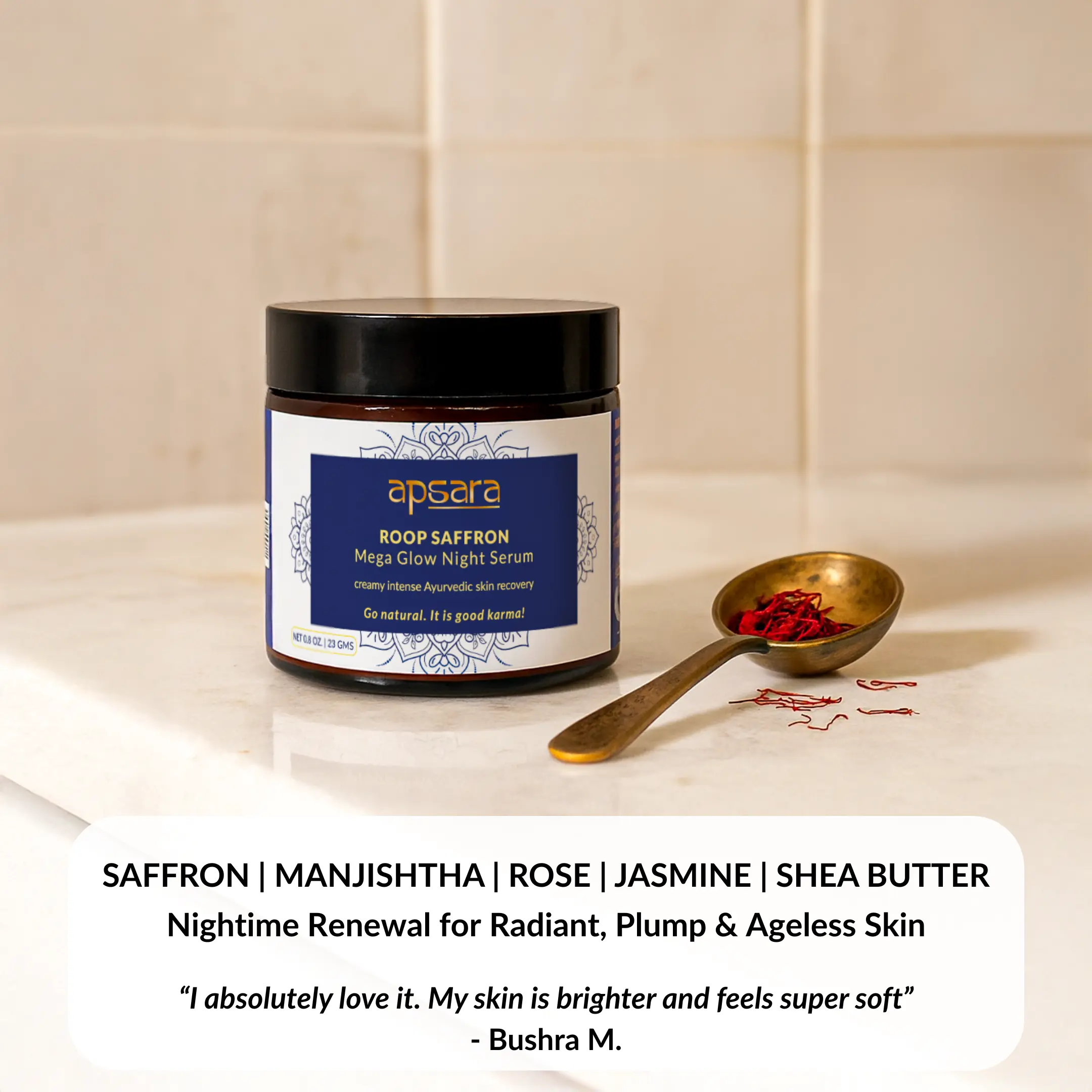 ROOP Saffron Mega Glow Night Serum