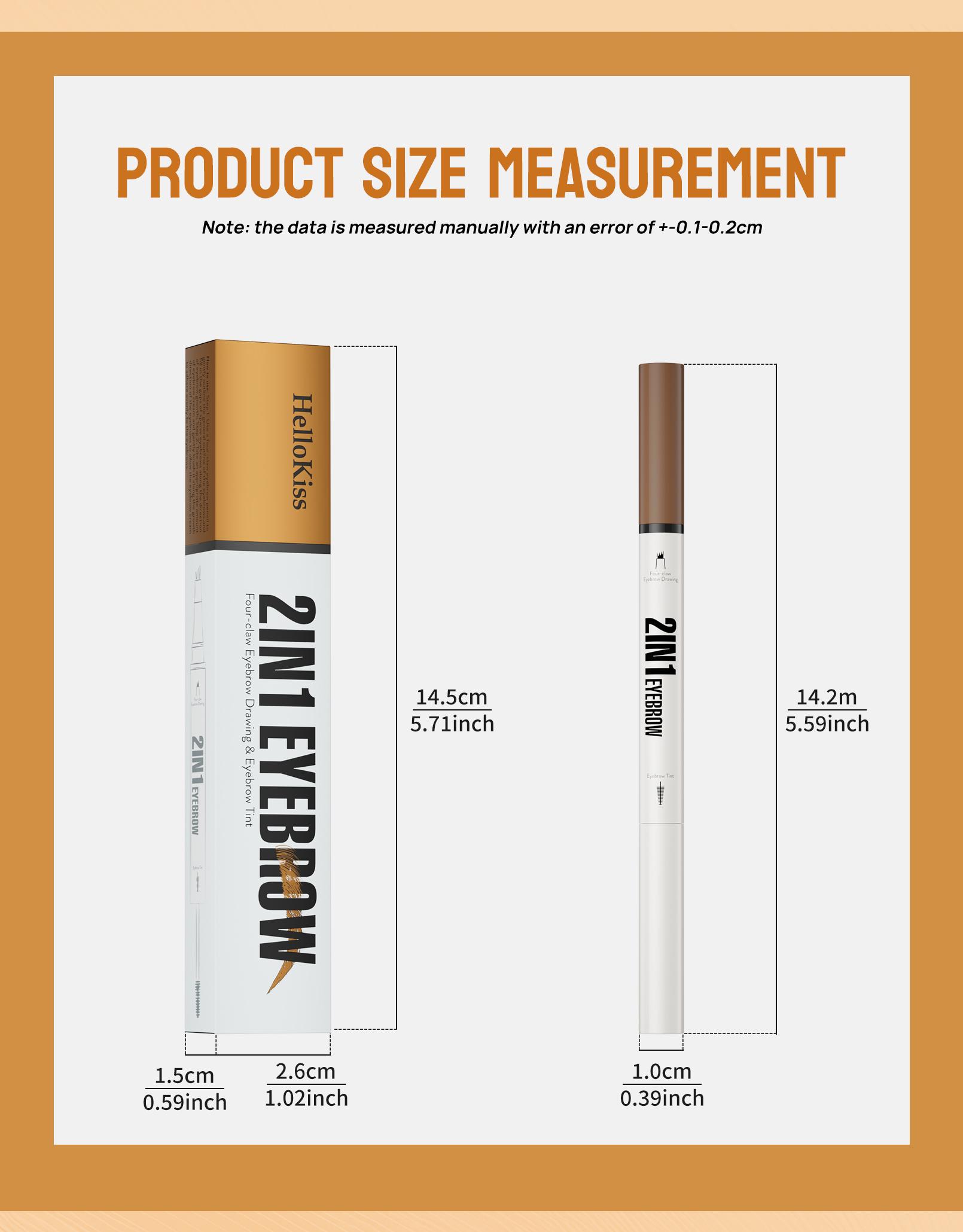 All-New 2-in-1 Eyebrow-Implanting Pencil & Gel—Salon-Grade Quality for 36 Hours of Voluminous, Natural-Looking Brows. Implant 100 Lifelike Brow Hairs in Just 30 Seconds