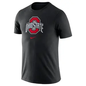 Ohio State Buckeyes Nike Essential Logo Black T-Shirt