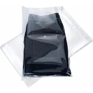 100 count 12" x 18" Thick 1.6 Mil Large Clear Self Sealing Resealable Cellophane Poly Bags Heavy-duty Adhesive Cello Plastic Bags Packaging Clothes T-Shirts Clothing Pants  OPP Bag