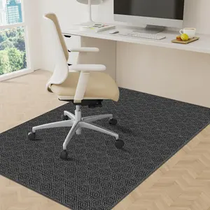 Office Chair Mat, 36x48in Heavy Duty Floor Protector for Hardwood/Tile, Computer Desk Mat for Rolling Chairs, Ideal for Work Study Office, Black