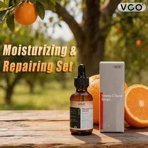 【Buy 30ml VC Serum Get 1 60ml Free】VGO Vitamin C Facial Serum Moisturize VC Skincare Hydrating Comfort Skin Radiance & Revitalizing Daily Care with Essence, Moisturizing & Repairing,Suitable for Skincare Radiance Hydrating beauty Hydrate Moisturer