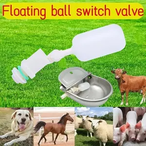 2pcs Cow Water Float Valve 1/2 Inch for Automatic Water Bowl, Horse Goat Sheep Pig Dog Watering Station, Farm Livestock Supplies