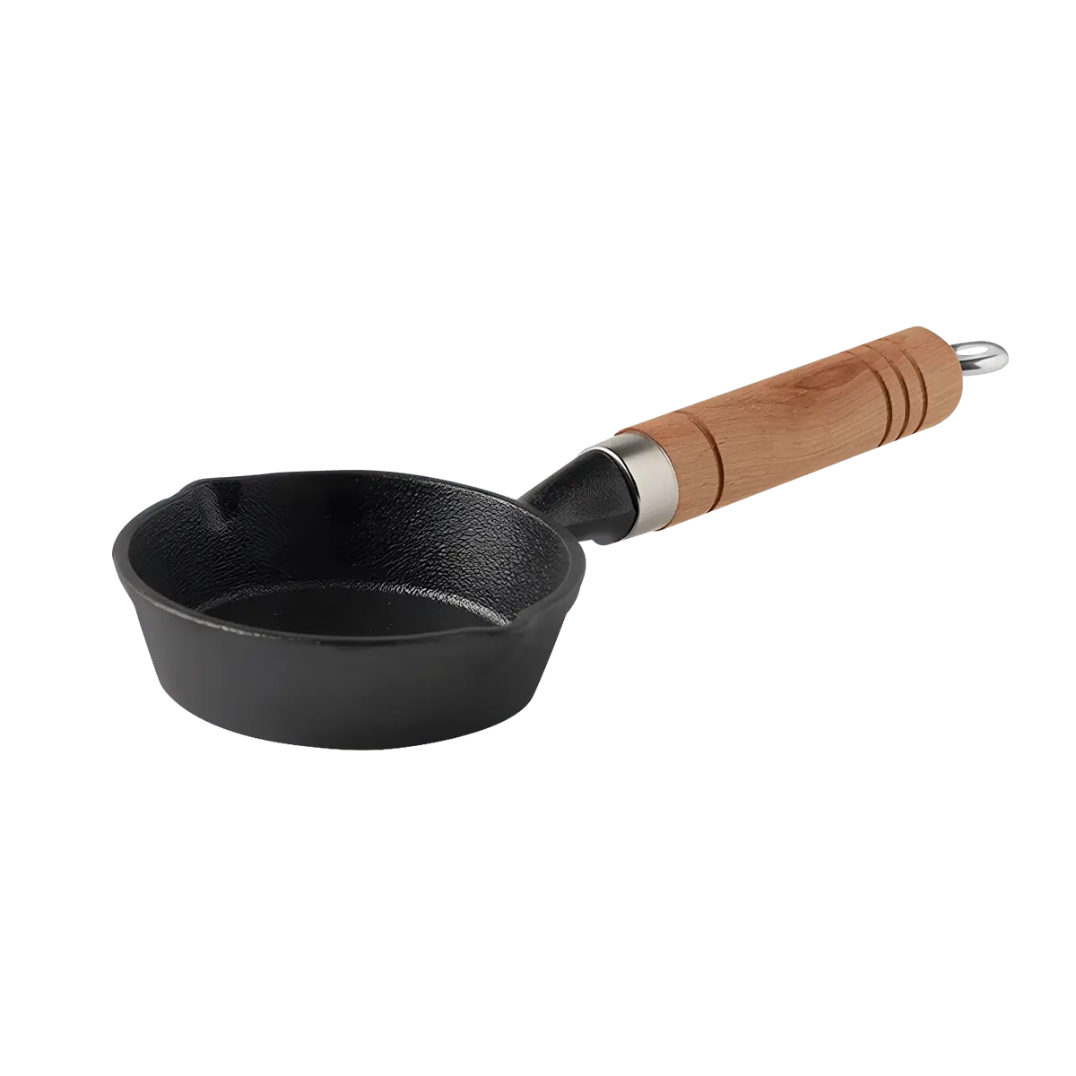 KAWASIMAYA Mini Cast Iron Frying Pan 3.9 Inch - For Eggs, Dumplings & Small Portions, Kitchen Essential