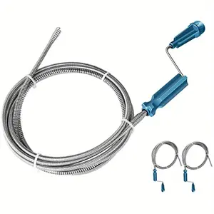 Flexible Pipe Cleaning Shafts - Spiral Drain With Cleaning Hook