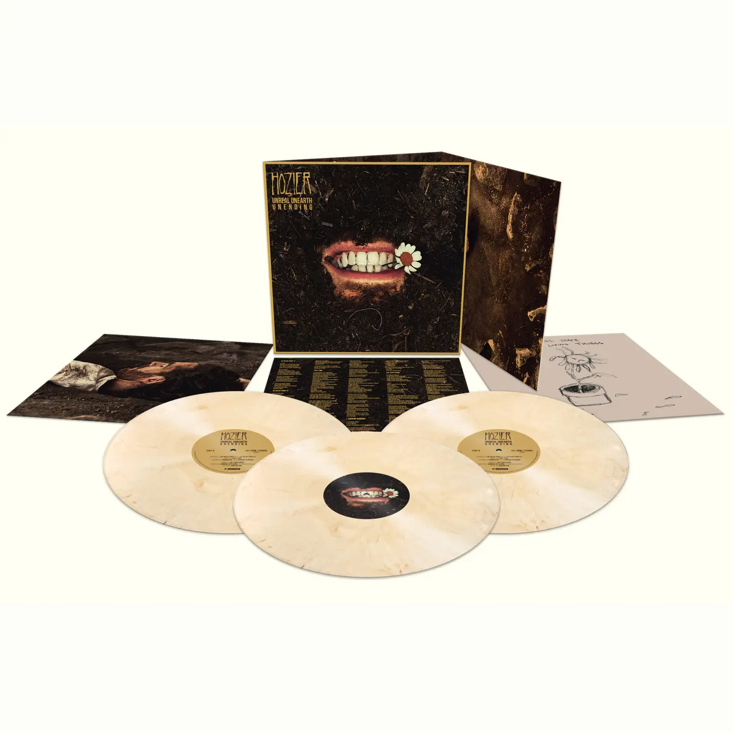 Hozier - Unreal Unearth Unending  [VINYL RECORD - LP] Colored Vinyl, White, Deluxe Ed