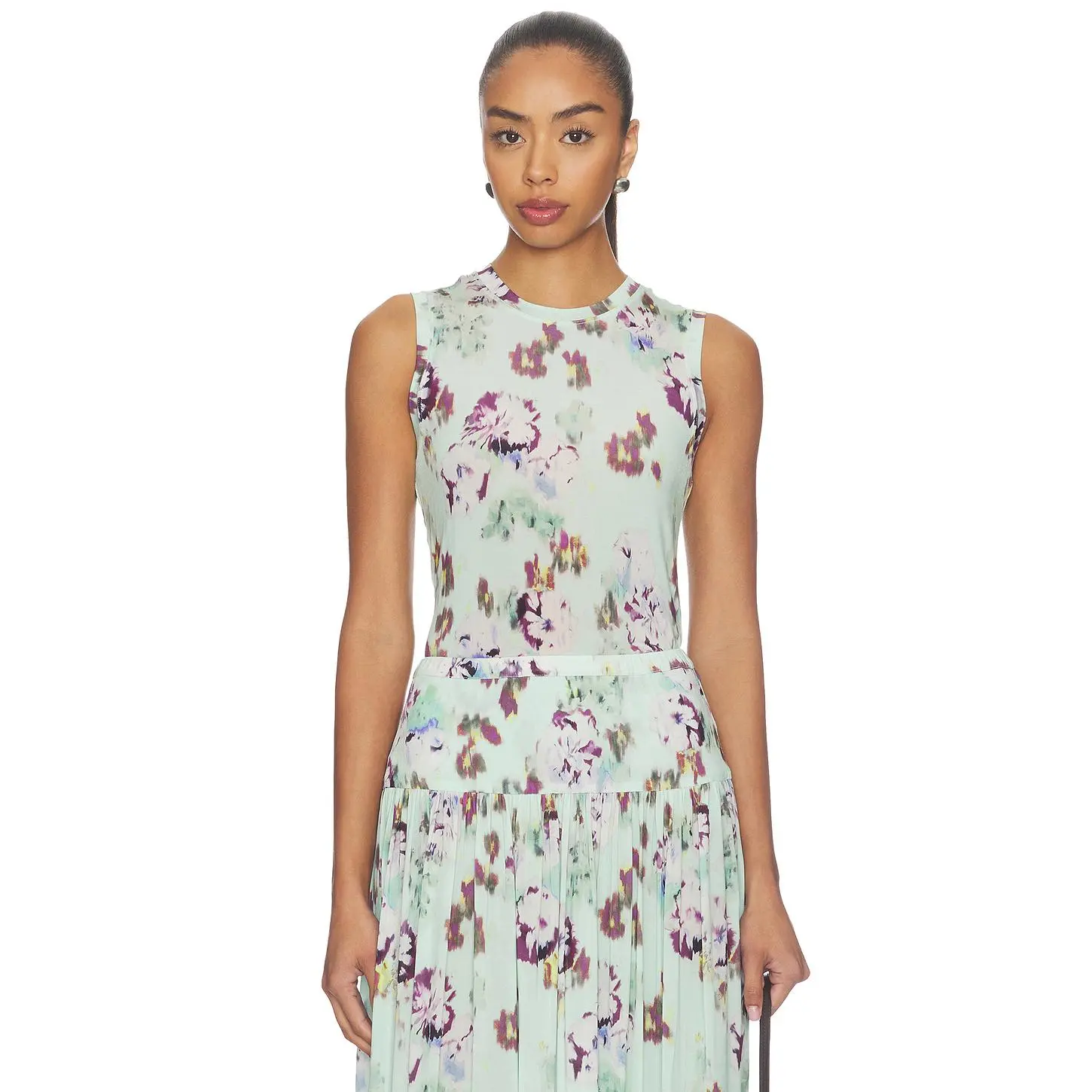 Ulla Johnson Ines Sleeveless Jersey Top in Oasis