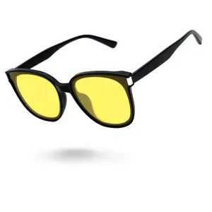Women's night vision driving and cycling glasses, polarized yellow lenses, anti-glare and UV protection ST0027