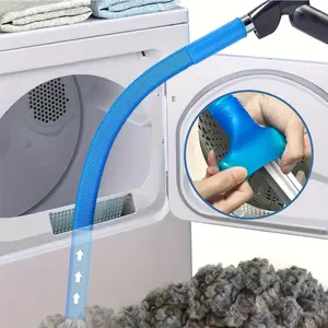 Dryer Vent Cleaner Hose, Flexible Lint Removal Vacuum Hose Attachment, Elastic Connector, Vacuum Compatibility, Fits Most Vacuums, Ideal for Laundry Vent Cleaning