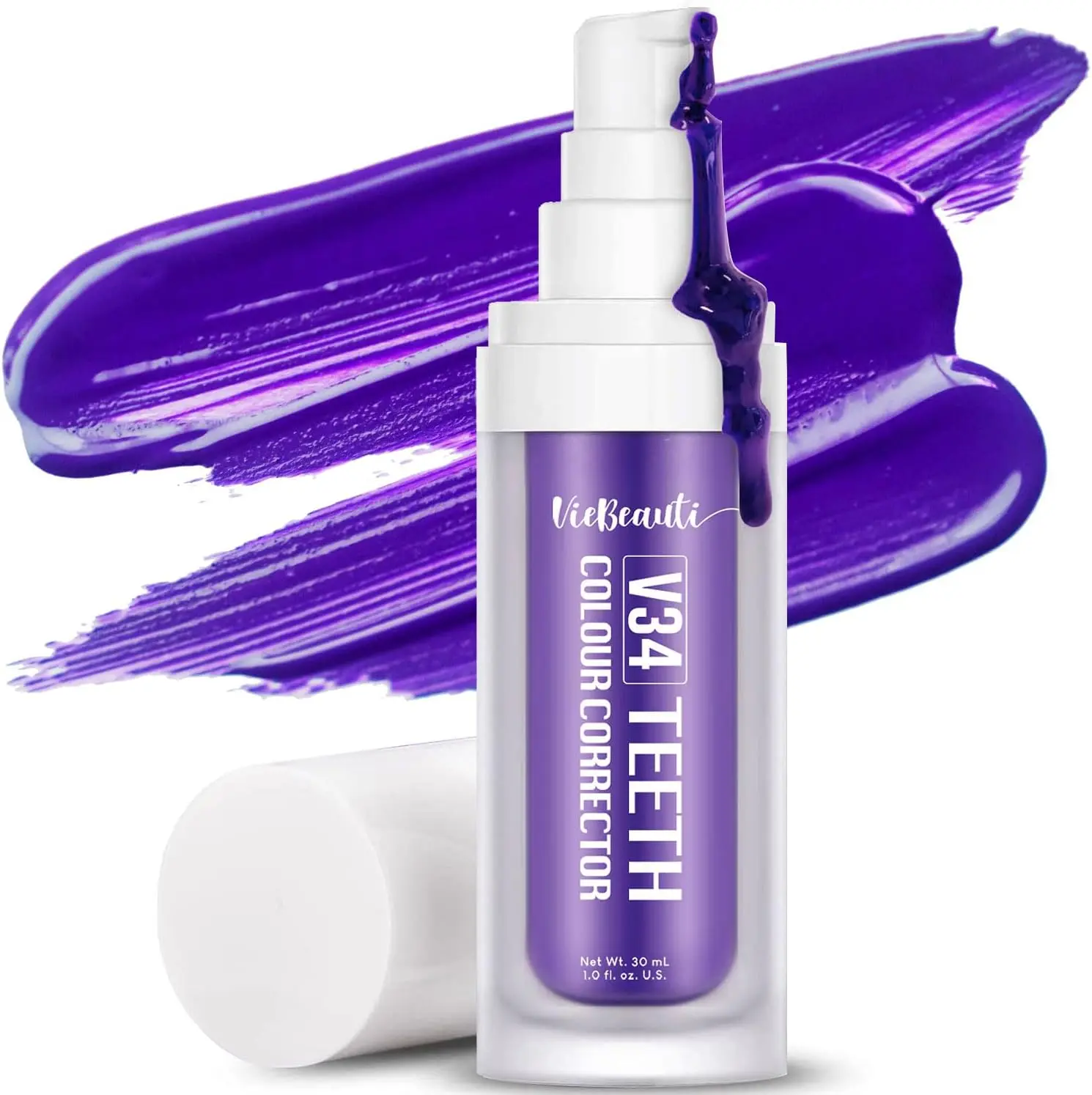 Viebeauti Purple Toothpaste for Teeth Whitening, Purple Colour Corrector, Teeth Whitening Toothpaste, Color Wheel Toothpaste, Dental Color Corrector, Teeth... Oral Radiant
