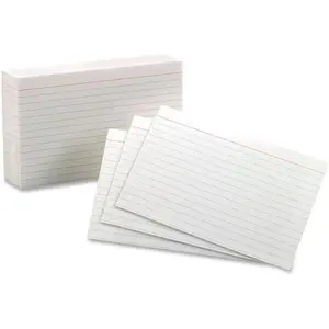 4 x 6 in. Ruled Index Cards, 8Point - White