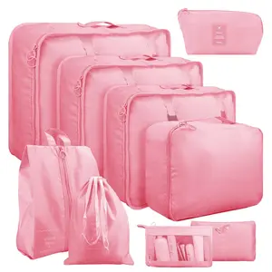 Clearance Sale Pink Electronic Organizer Pouch Travel Cable Organizer Bag Portable Storage Case for Electronics Accessories Waterproof Double Layer Large Capacity Dual Compartment Design