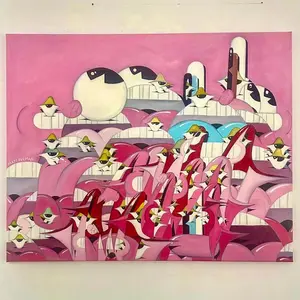 Pink painting