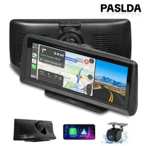 【2026】PASLDA CarPlay with 8.14" Big Screen Touchscreen and Dashcam: 2K Front & 1080P Rear Camera, Wireless CarPlay & Android Auto, plus GPS/Bluetooth/FM/AUX/Mirror Link,Gifts for him,TikTokShop