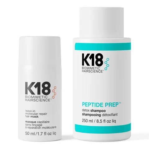 K18 Detox Shampoo and Molecular Repair Mask Duo