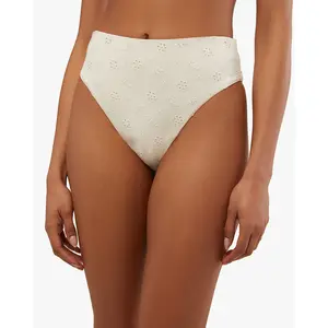 High Rise Eyelet Bikini Bottom