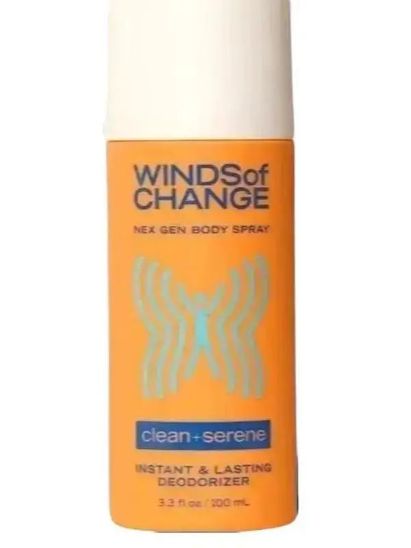 Winds of Change Clean + Serene NEX GEN Unisex Scented Body Spray - Aluminum-Free Body Care for Teens, with Violet Blend, Minerals, Fruit Extracts & Antimicrobials for Instant Freshness, 3.3 fl oz, Gentle