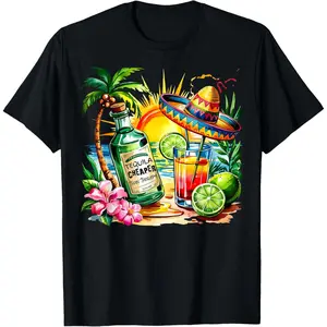 Funny Tequila Drinking Cinco De Mayo Mexican Party Men Women T-Shirt