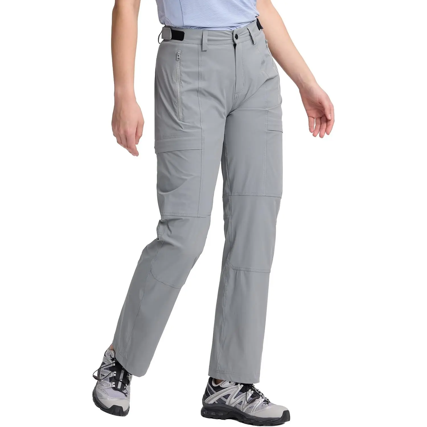 Pioneer Camp Women's Cargo Hiking Pants Packable Ultra-Light UPF100 Stretch Work Travel Pants with 4 Pockets Trail Outdoor