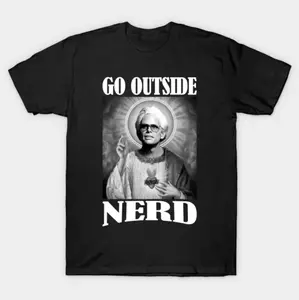 Go Outside Nerd Baby Billy Graphic T-Shirt, Black White Funny Meme Tee, Righteous Gemstones Fan Shirt, Unisex 90s Comedy Style Top