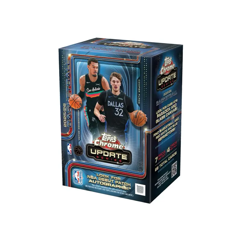 2025-26 Topps Chrome Basketball Update Series Value Box