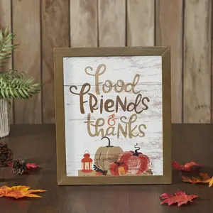 Food Friends & Thanks Wall Sign