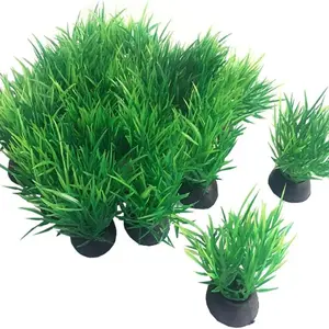 20pcs Aquarium Plants Fish Tank Decorations, Plastic Artificial Plants, Mini Grass Set, Aquascaping Accessories, Easy to Use