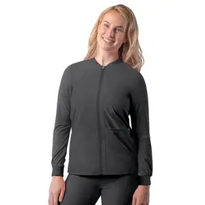 Addition Women's Bomber Zipped Jacket by Adar XXS-3XL / PEWTER