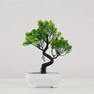 Artificial Plant Pottery, Miniature Fake Plants for Home Decor, Multi-Color Options, Lazy Living Room Decoration, Table & Hotel Front Desk, Home Decor Accessory