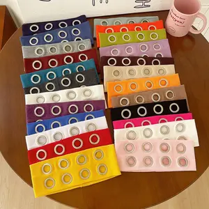 Unisex Vintage Metal Ring Knit Yoga Headband, Multi-Color Punk Flair Hip Hop Trendy Hair Accessory, Versatile Sportswear Headwear