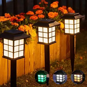 Solar Garden Lights Outdoor Landscape Lights LED Pathway Lighting Waterproof Easy Install Lawn Patio Driveway Decorations Halloween Christmas Party