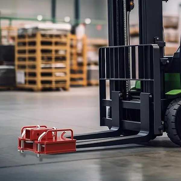 Heavy Duty Dual 2" All Steel Forklift Hitch Receiver, Class III-IV Pallet Fork Attachment for Towing Heavy Loads, Fits Forks Up to 5" Wide, 6500 lb Capacity, Seconds Installation, 14.04*10.92*5.38 in (14.04 in), 39.6 lb, Fits Trailers, Trailer Hitch