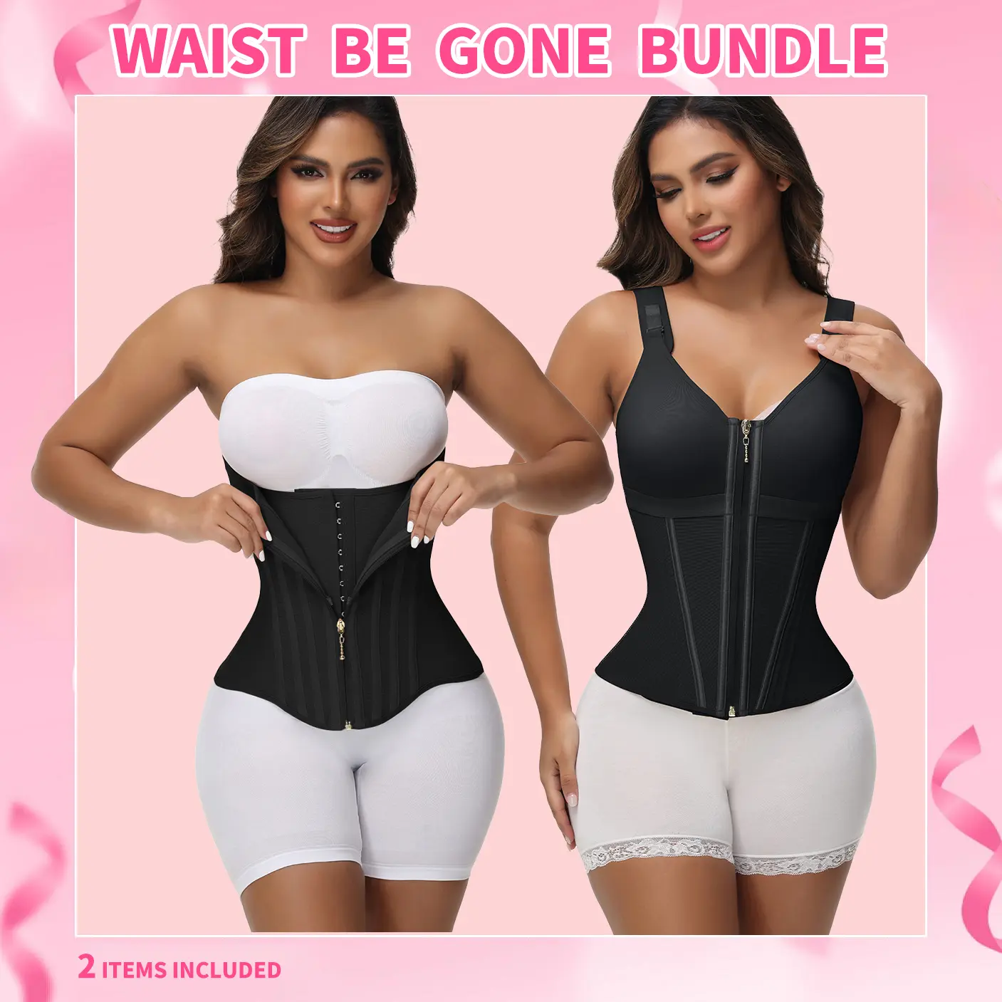 SHAPSHE Extreme Snatched Bundle Womens 2 Piece Shapewear Set SHAPSHE Extreme Snatched Bundle Womens 2 Piece Shapewear Set