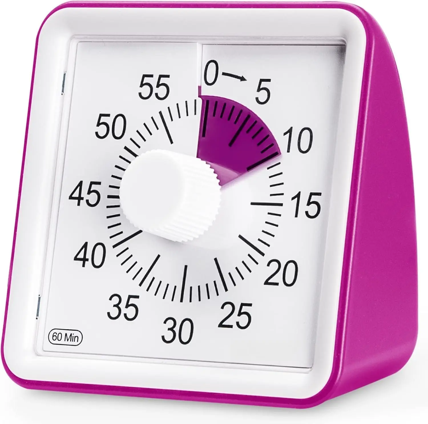 60-Minute Visual Timer, Classroom Timer, Countdown Timer for  and Adults, Time Management Tool for Teaching (Violet & Violet)