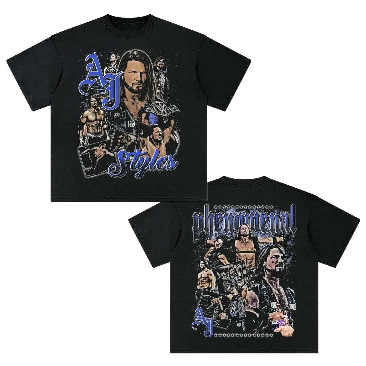[ 🥊   Sale Up To 50%]AJ Styles Phenomenal WWE Graphic T-Shirt - Iconic Wrestling Moments, Champion Design, Must-Have for Fans