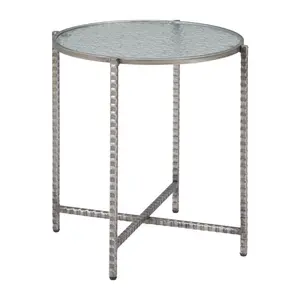 Vetro Side Table Silver