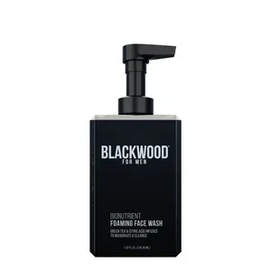 Blackwood For Men BioNutrient Foaming Face Wash | Natural Men's Facial Cleanser for Normal to Dry or Sensitive Skin | Gentle Acne Skincare & Repair