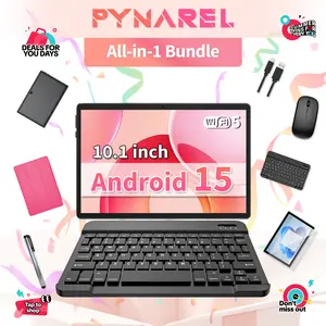 【DealsForYouDays】PYNAREL Back to school Android 15 10.1-inch Tablet with Keyboard, Bluetooth Mouse, Stylus Pen, Protective Case, USB Accessories, Screen Protection - Springtok Sale Summerwins