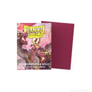 Dragon Shield Standard Card Sleeves (100ct) - Matte Dual Pomegranate & Gold