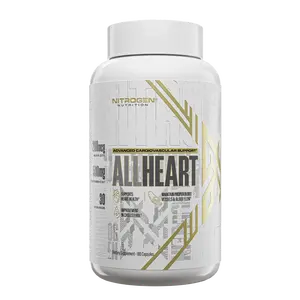 Nitrogen All Heart | Advanced Heart Health Supplement for Men & Women | Supports Healthy Circulation, Cholesterol, Blood Flow & Cardiovascular Wellness | Daily Heart Support Formula with Citrus Bergamot & CoQ10