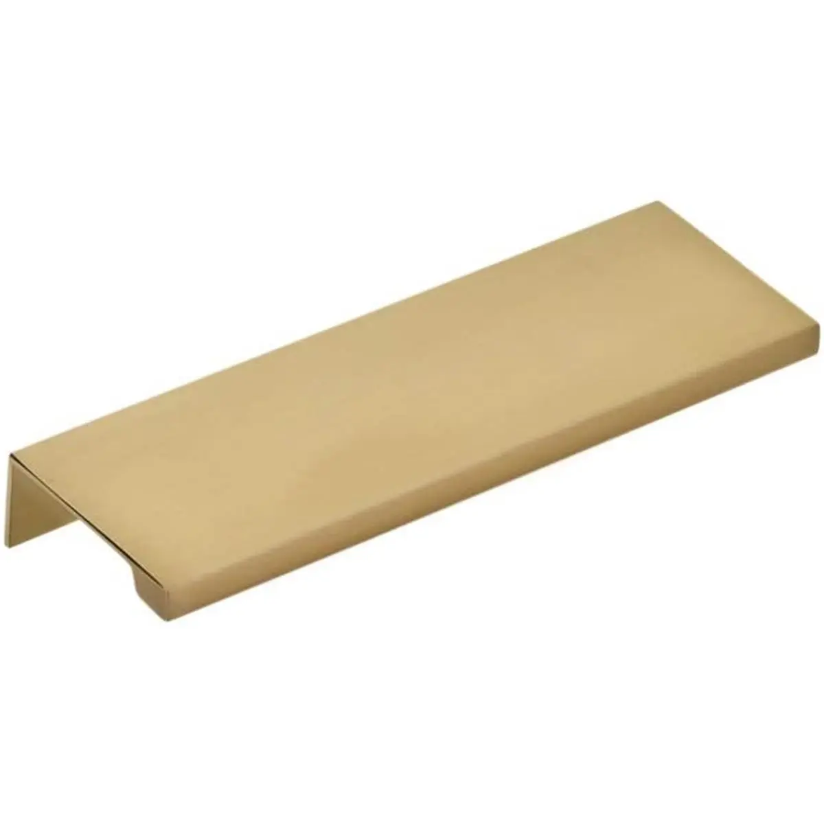 Emtek 87110US4 Metal Cabinet Edge Pull, 4 in. Center to Center Satin Brass Door Handle